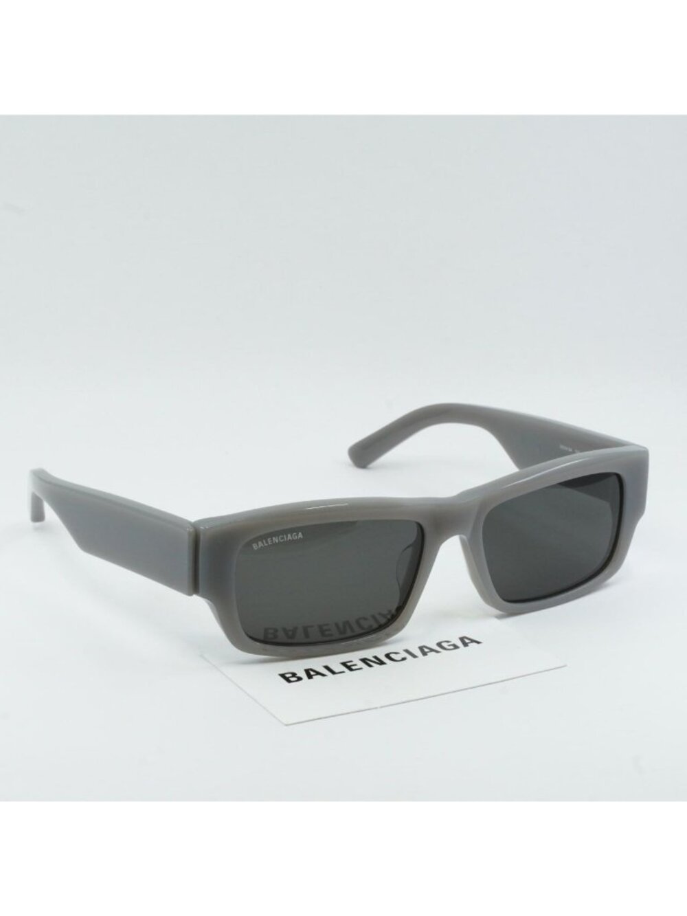 Balenciaga BB0261SA 004 Rectangle Sunglasses -  Grey